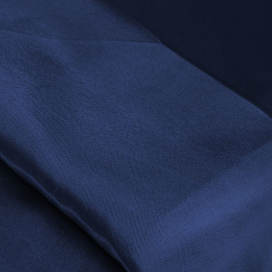 Navy Blue Organic Cotton Sateen Bedsheet