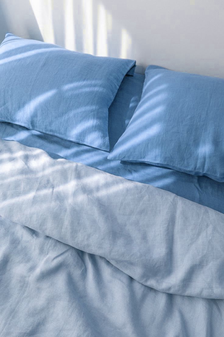 Denim Blue Cotton Bedsheet